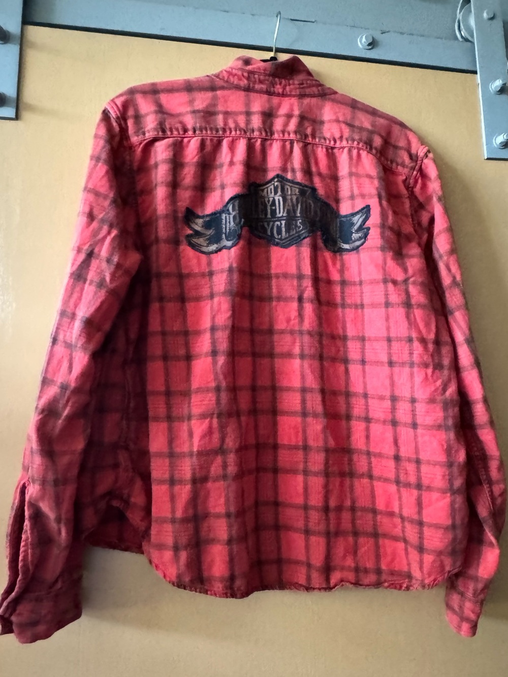 Harley-Davidson Women’s XXL Red Plaid Flannel Embroidered